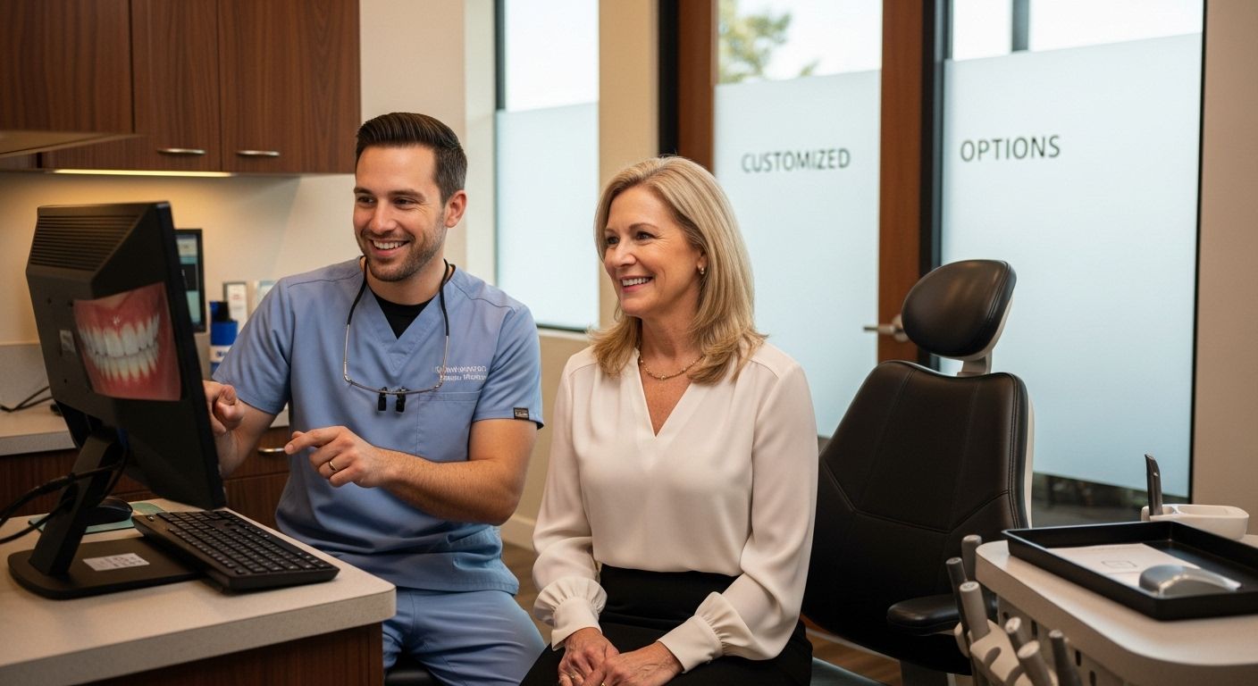 dentist patient smile consultation