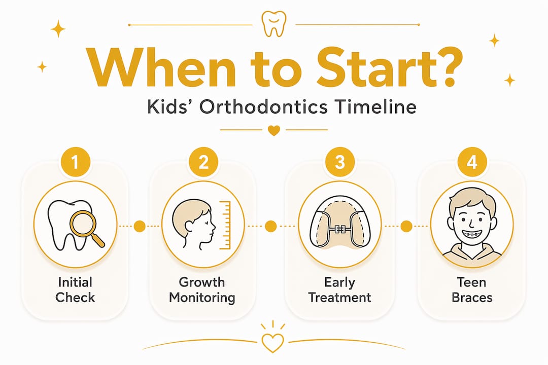 Timeline: key ages for starting orthodontics